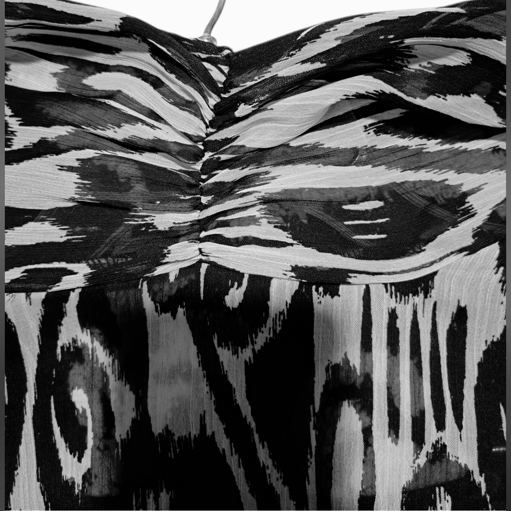 Signature by Larry Levine Black and White Women's Poncho - Picture 5 of 7